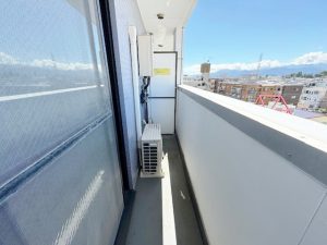 401号室のベランダ