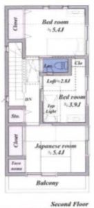 2階間取図