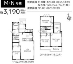 MN号棟間取図