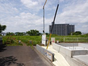 6/20　南側に建築物が無いので開放感あり