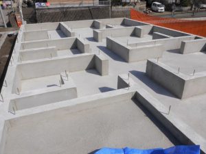 2/22　Ⓔ号棟基礎工事