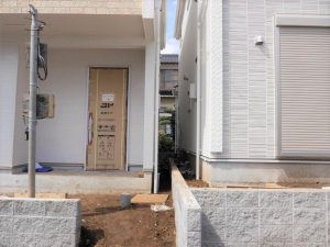 9/17　外構工事中