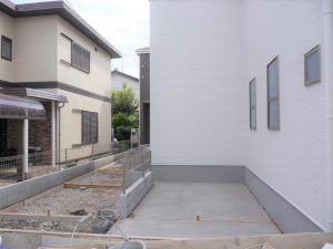 9/17　外構工事中